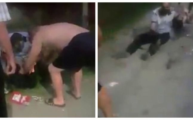  (VIDEO) Momente înfiorătoare filmate cu cei doi poliţişti care au fost tăiaţi cu coasa