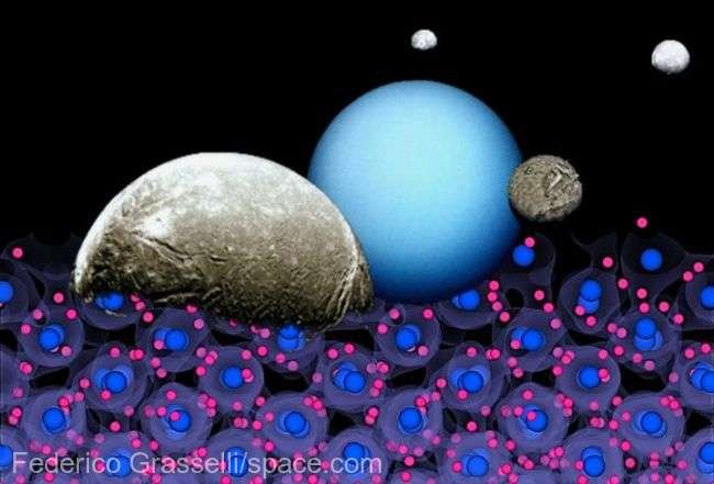  Apa giganţilor de gheaţă Uranus şi Neptun este foarte diferită de apa de pe Pământ