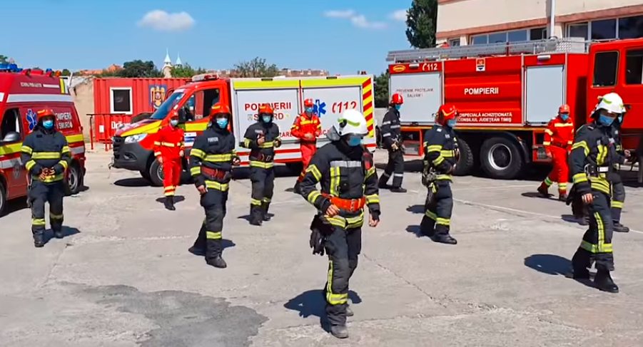  VIDEO: Antrenament inedit al pompierilor – Jerusalema Challenge