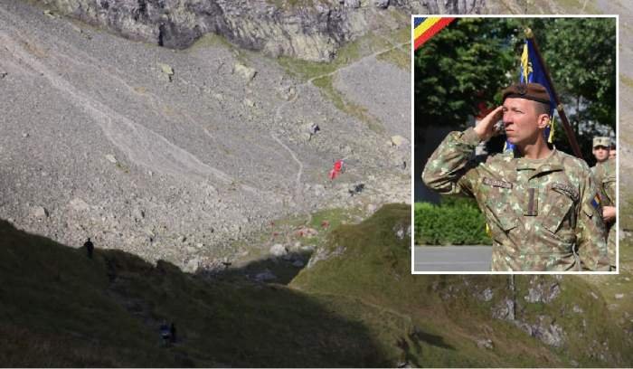  Un ofițer din Garda de Onoare a căzut 400 de m în gol în Făgăraș