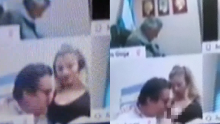  VIDEO. Un deputat argentinian a început să își pipăie soția în timpul unei sesiuni parlamentare online