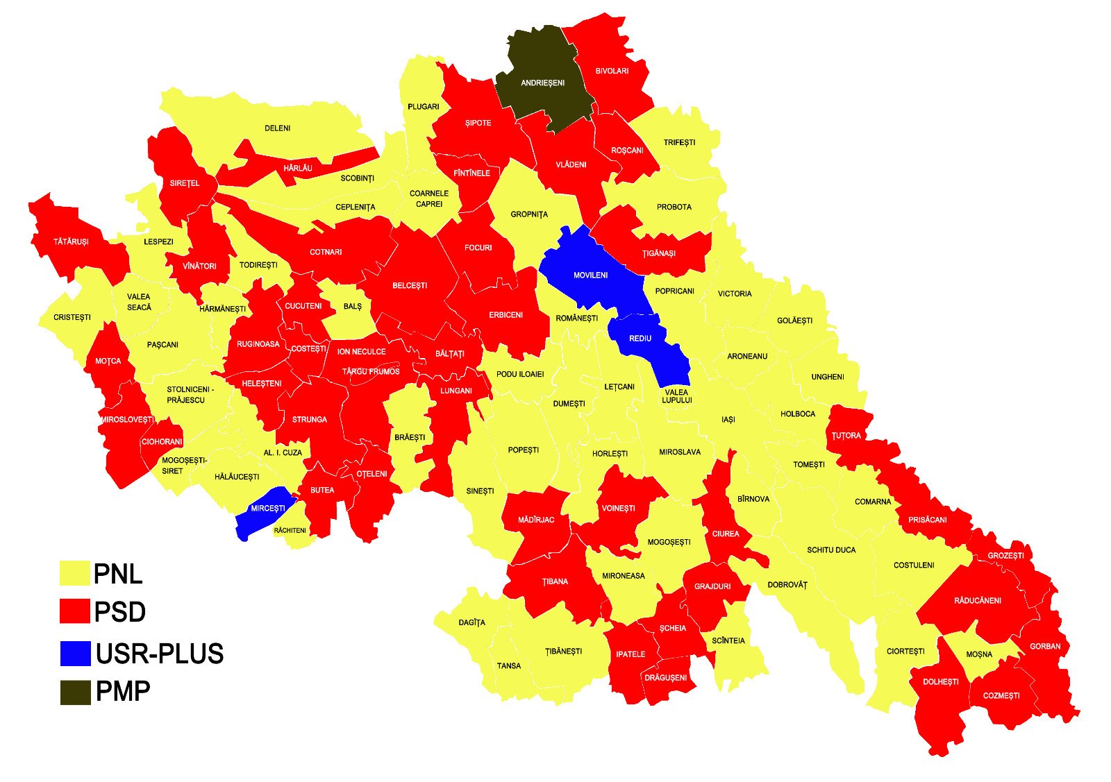  HARTĂ: Liberalii cuceresc județul. Alexe – 38%, Popa – 29%, Bodea – 15%