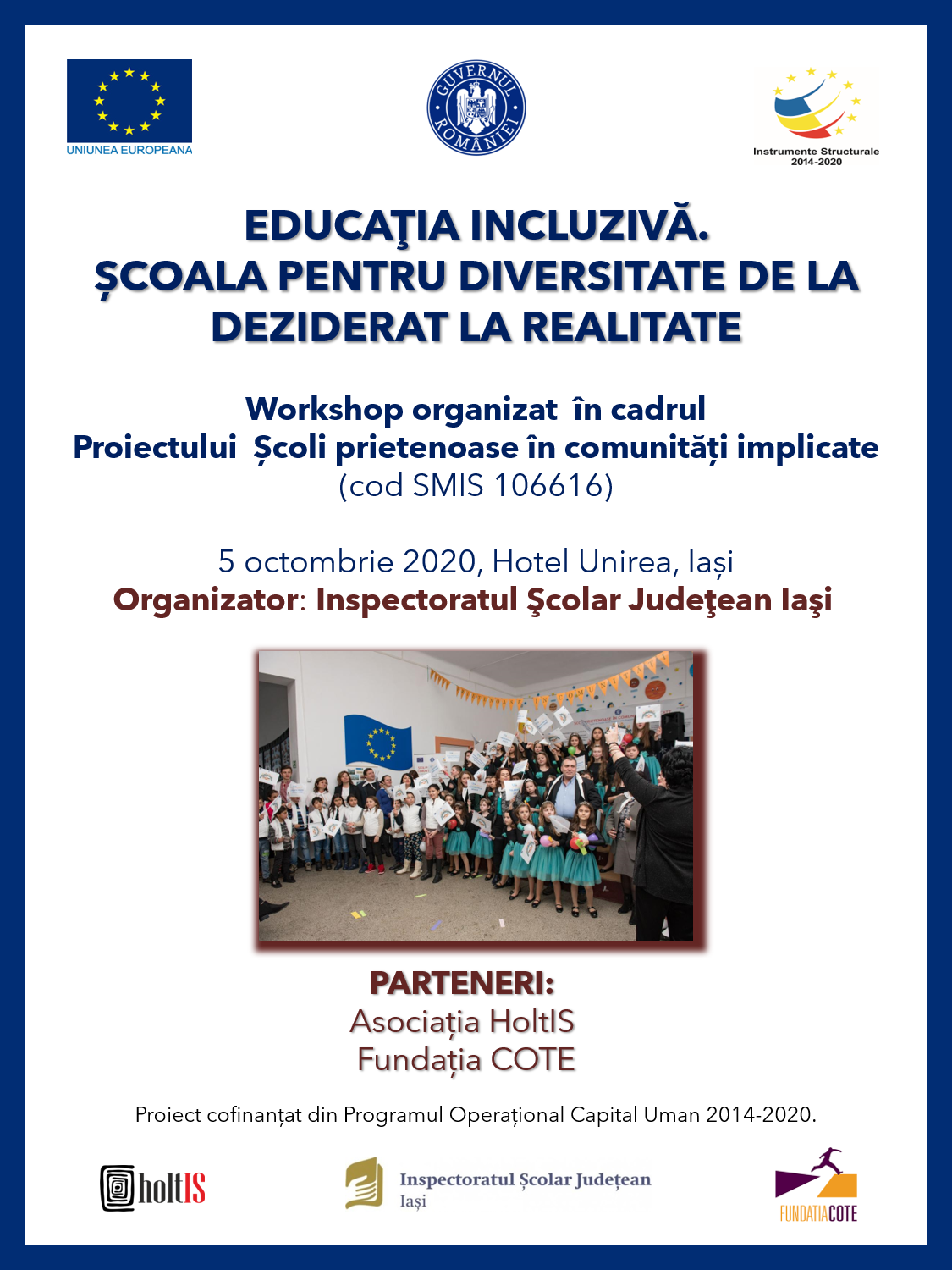  Dezbatere organizată de ISJ Iaşi de Ziua Internațională a Educației