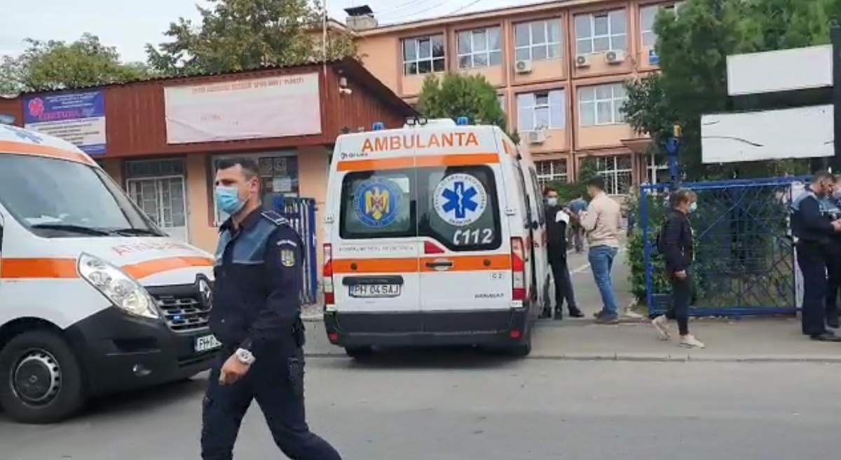  Doi copii au fost împușcați în cap cu un pistol cu bile, în fața unui liceu din Ploiești