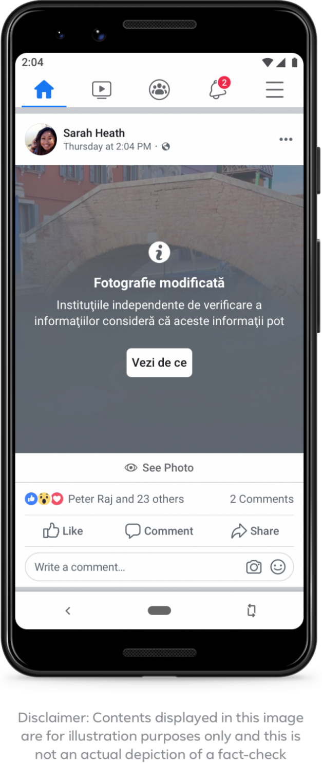  Facebook aduce în România programul de combatere a răspândirii informaţiilor false