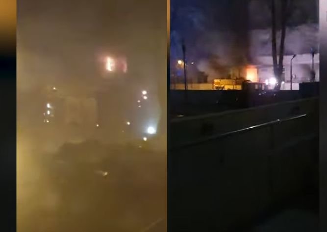  (VIDEO) Primele imagini cu flăcările care au mistuit saloanele de la Institutul Matei Balș