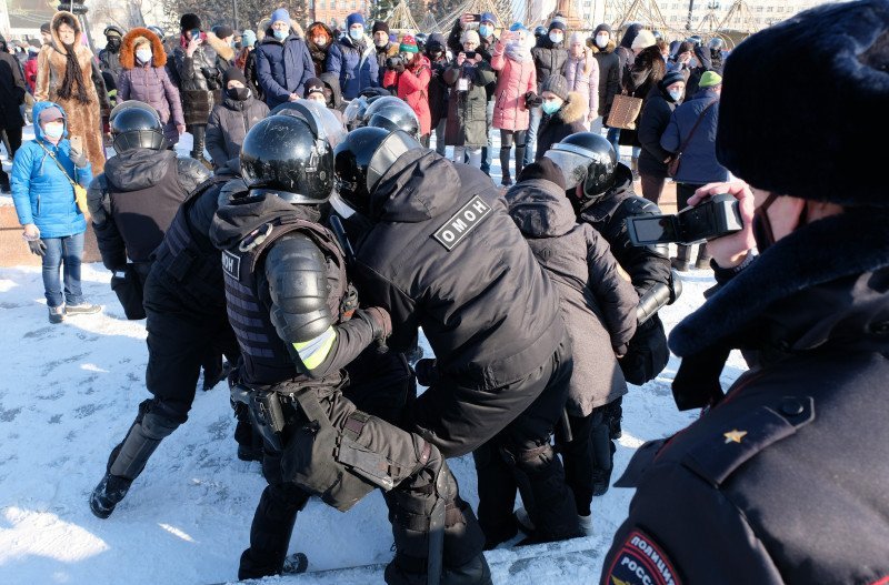  Manifestanţii care-l susţin pe Navalnîi, ameninţaţi de poliţia rusă înaintea mobilizării de duminică