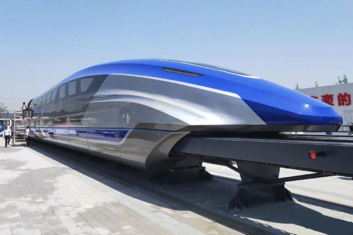  Prototip de tren Maglev, care ar putea atinge viteza avionului, inaugurat de chinezi