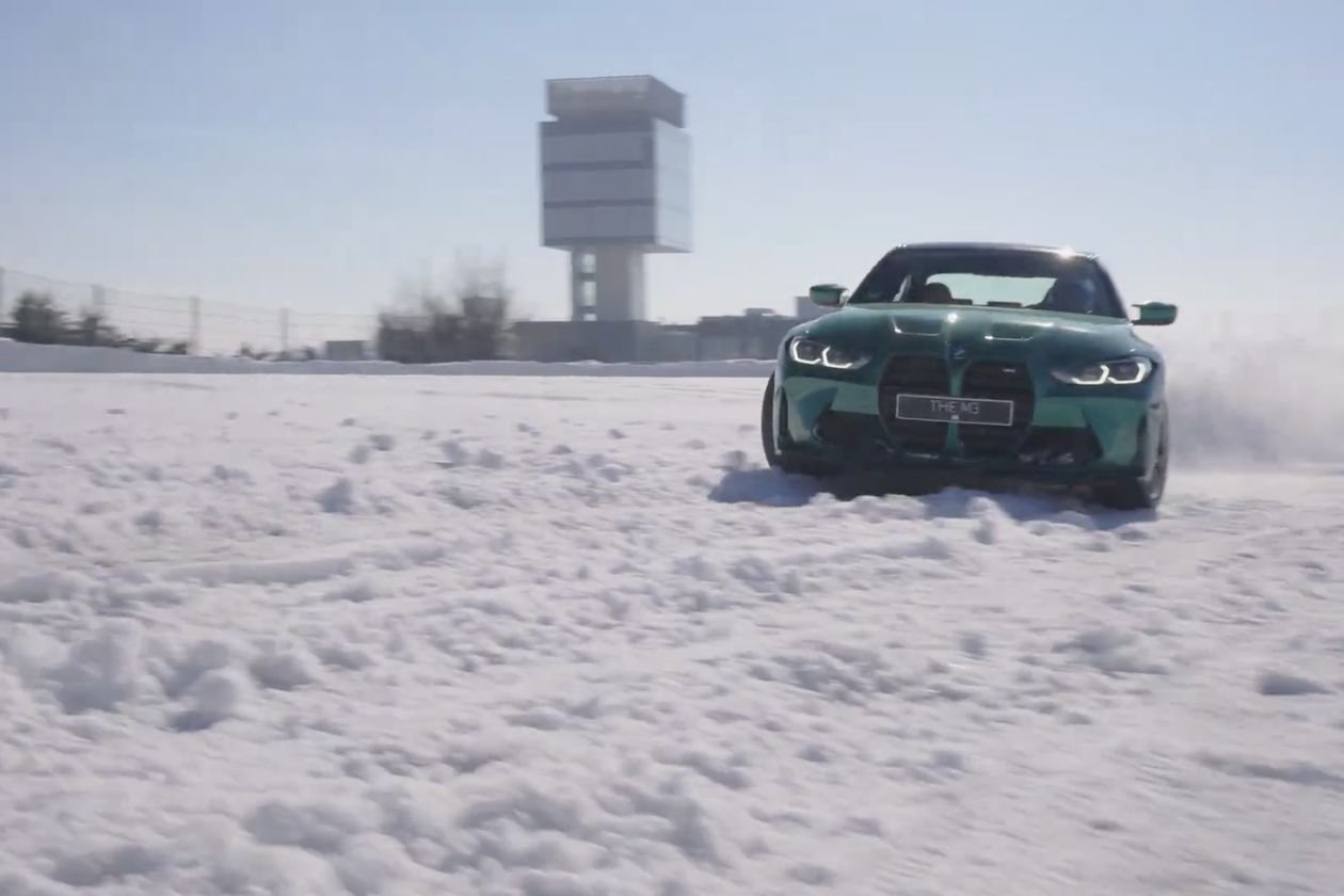  VIDEO: Au profitat de zapada si au scos noul BMW M3 la o sesiune de drift
