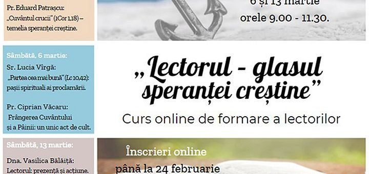  Cursuri online pentru lectori organizate de Episcopia Catolică din Iași