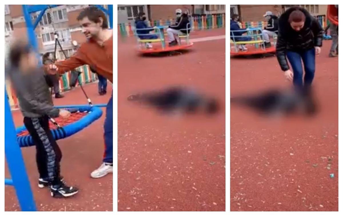  Scene violente într-un parc din Hunedoara. Un bărbat și-a lovit fiul și un alt copil