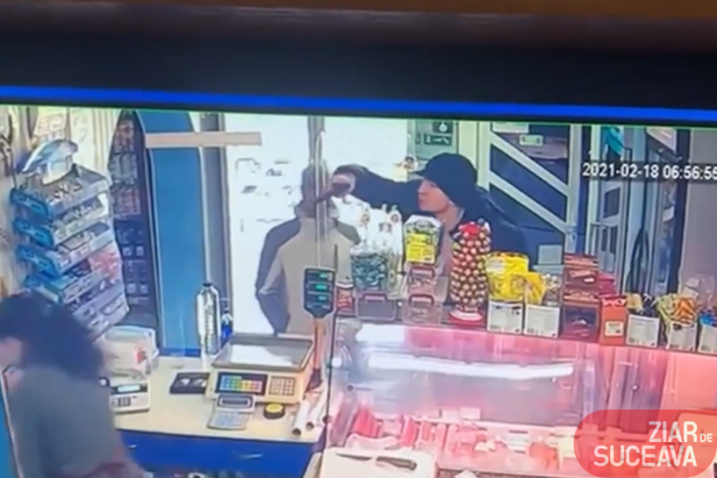  VIDEO Vânzătoare amenințată cu pistolul pentru două iaurturi, la Suceava