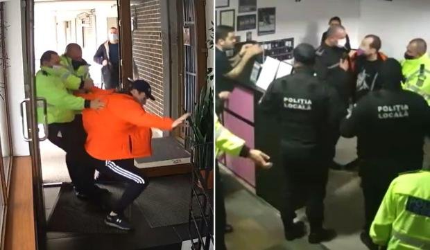  VIDEO Imagini de la bătaia dintre tatăl gimnastei Cătălina Ponor și polițiști