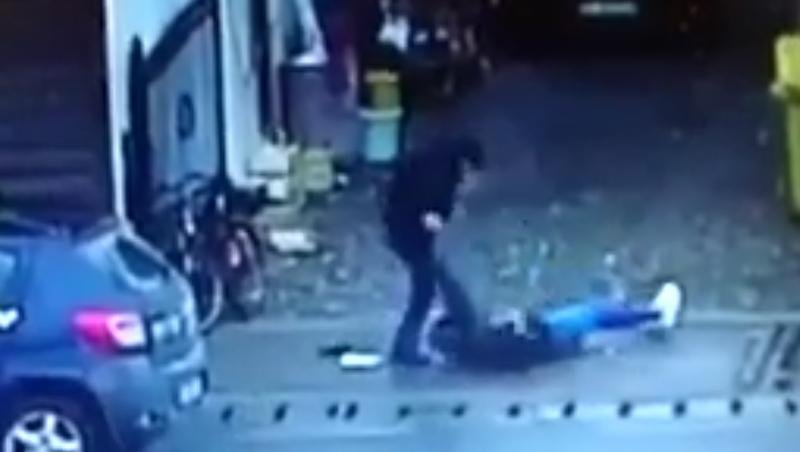  (VIDEO) Tânăra bătută crunt în stradă de soțul ei făcuse mai multe sesizări la Poliție înaintea incidentului