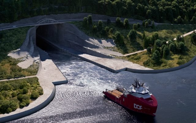  Primul tunel pentru vapoare din lume, construit de Norvegia. Va străpunge munții Stadhavet
