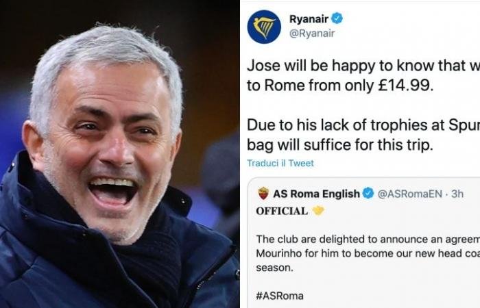  „Super-ironie” a companiei Ryanair la adresa lui Mourinho: Un bagaj de mână îi este suficient