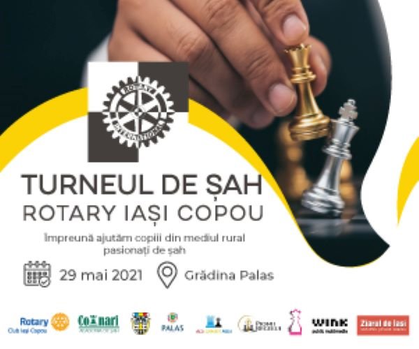  Clubul Rotary Iași Copou organizează un turneu de șah caritabil pentru copiii din mediul rural (P)