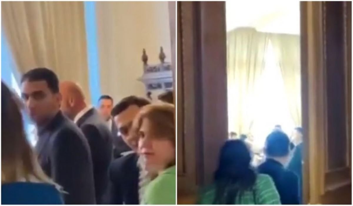  VIDEO Petrecere uriașă în Parlament fără mască.  A fost ziua lui Orban