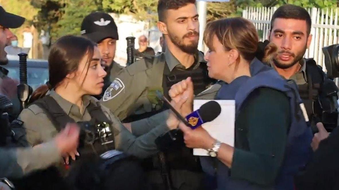  O jurnalistă Al Jazeera a fost arestată în timp ce relata despre un protest în Ierusalimul de Est