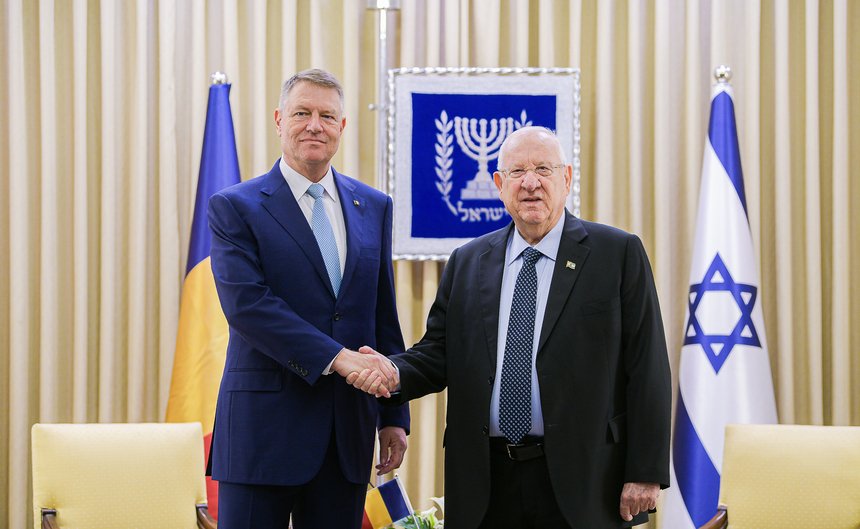  Klaus Iohannis îl primeşte pe Reuven Rivlin, preşedintele Israelului
