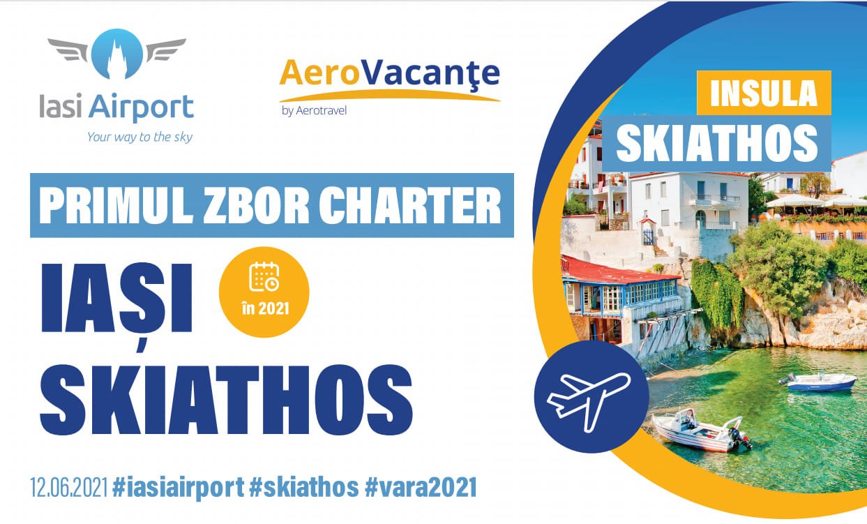  Sâmbătă, 12 iunie, pleacă primul charter avion din Iași spre Skiathos