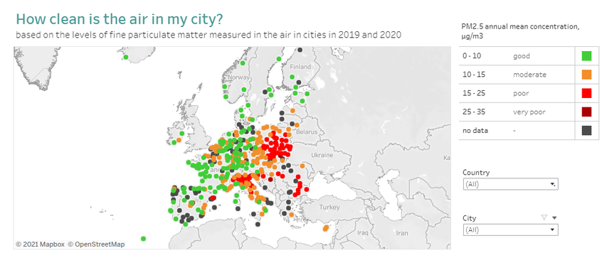  Orașele României, codașe în Europa în ceea ce priveşte calitatea aerului