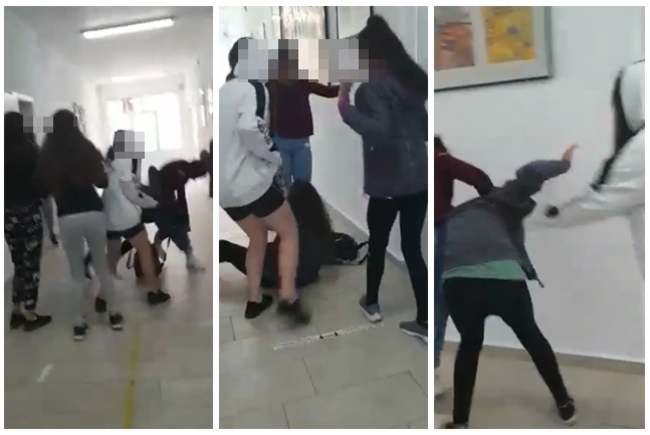  VIDEO Bătaie cu pumni și picioare între eleve, la o școală din Timiș