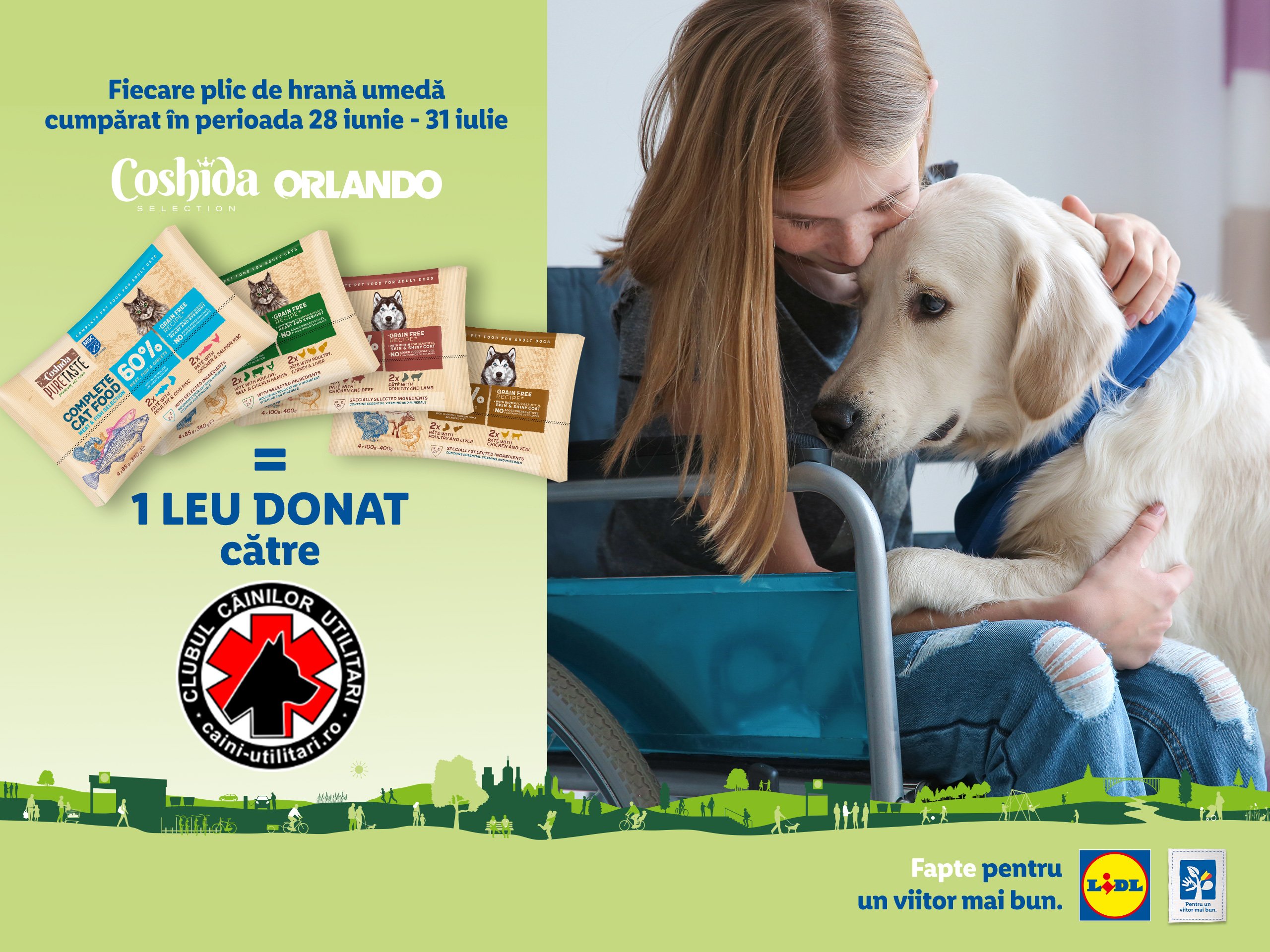  Clienții Lidl România pot susține asociația Clubul Câinilor Utilitari