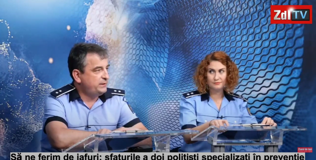  VIDEO: Cum să ne ferim de jafuri? Sfaturile a doi polițiști ieșeni specializați în prevenție