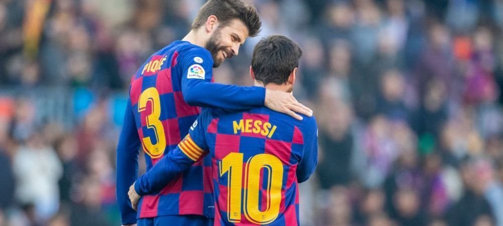  Pique, mesaj înduioşător pentru Messi: Nimic nu va mai fi la fel. Nici Camp Nou, nici Barcelona, nici noi. Te iubesc, Leo