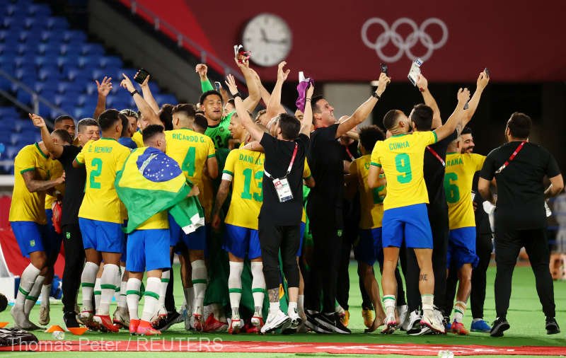  Brazilia a câştigat a doua oară consecutiv titlul olimpic la fotbal