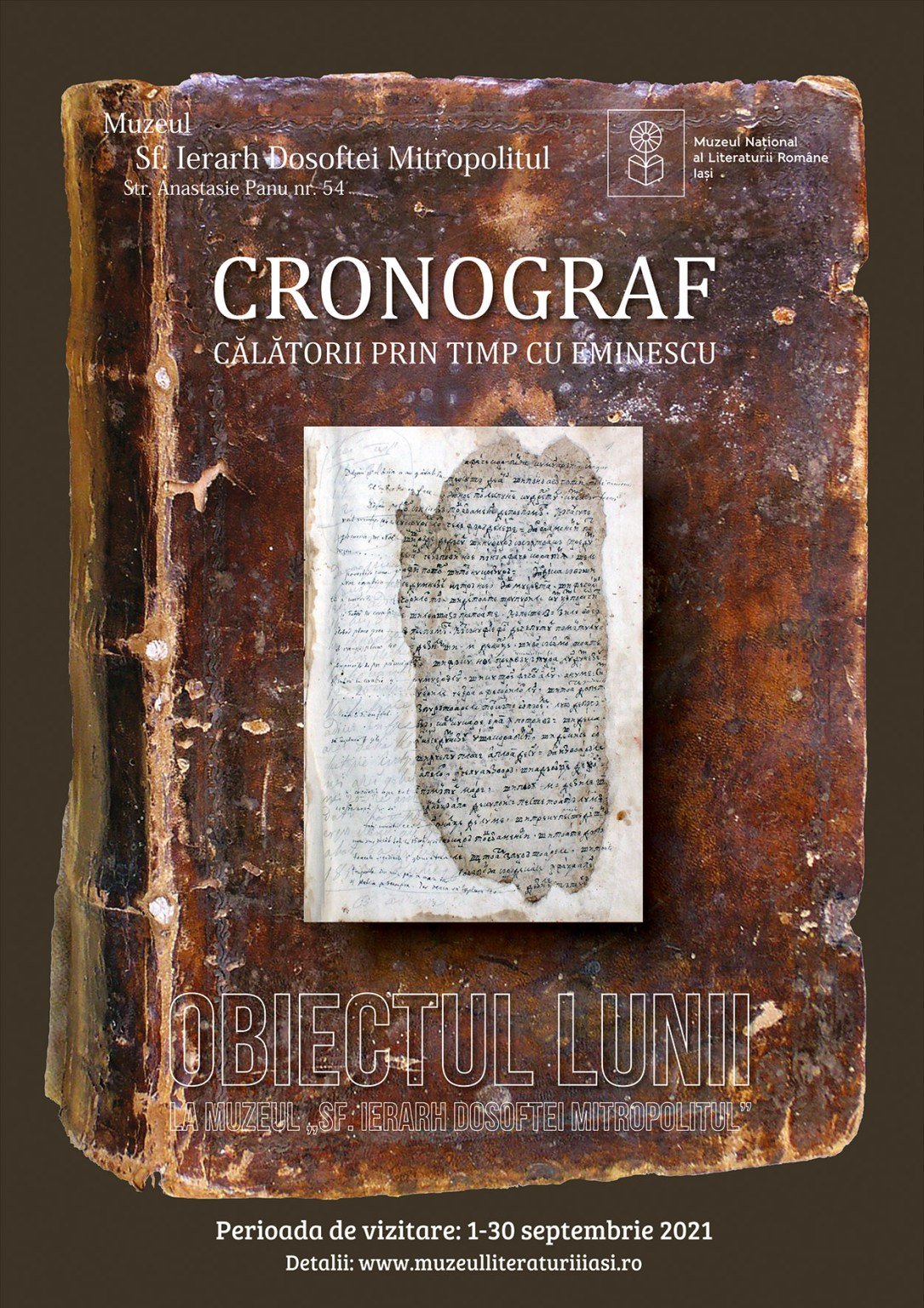  Cronograful lui Eminescu de văzut în septembrie la Muzeul Literaturii Române