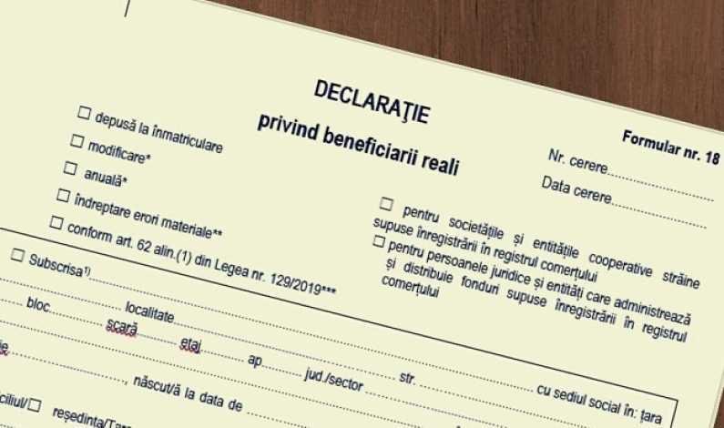  Angajament ratat: declaraţia de beneficiar real trebuie depusă până la 1 octombrie