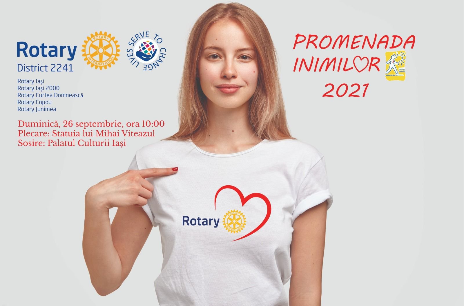  Cluburile Rotary din Iasi organizează Promenada Inimilor in acest weekend
