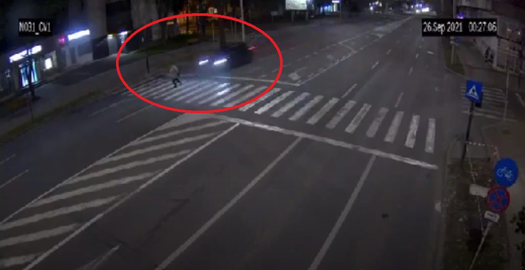  VIDEO: Momentul în care pietonul este ucis de vitezomanul de 19 ani în centrul Iașului