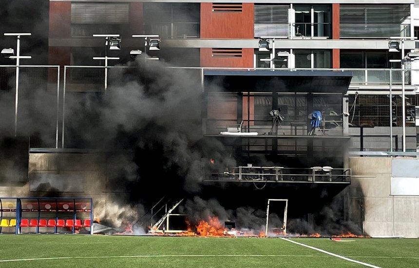  Incendiu la stadionul din Andorra cu o zi înaintea meciului cu Anglia, din preliminariile CM