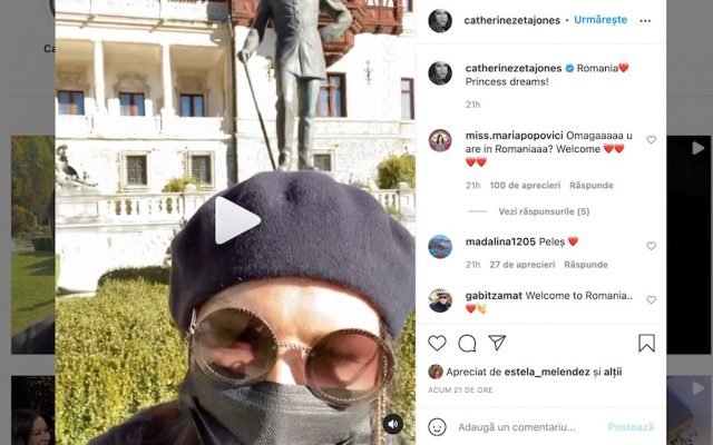  Catherine Zeta-Jones, la Castelul Peleş: Dacă aş fi fost prinţesă, mi-ar plăcea să fi trăit aici