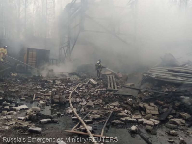  16 morți în urma unui incendiu la o fabrică de praf de puşcă din Rusia
