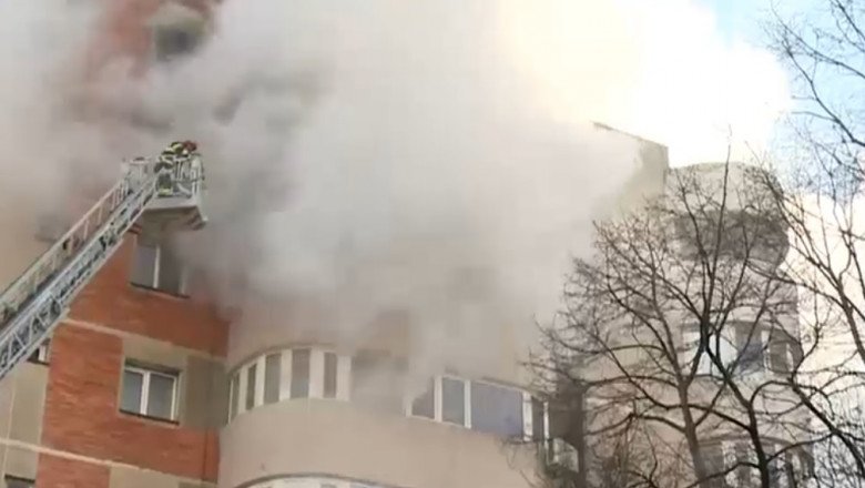  Incendiu într-un apartament din blocul cu PIM  de pe Independenței