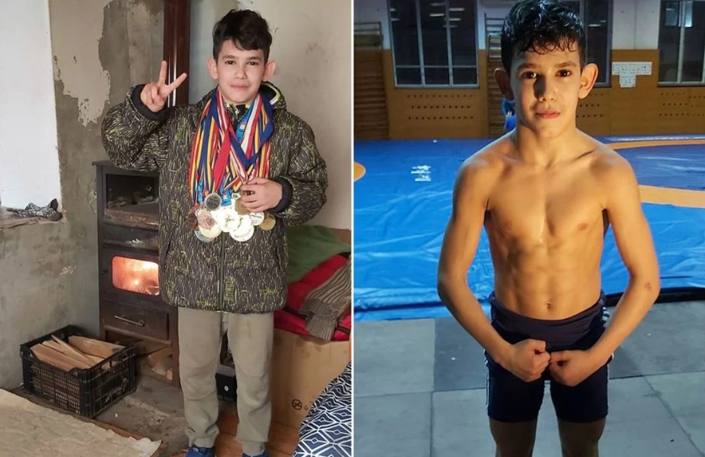 Mic luptător părăsit de mamă: „Vreau să fiu campion olimpic să-mi scot familia din sărăcie”