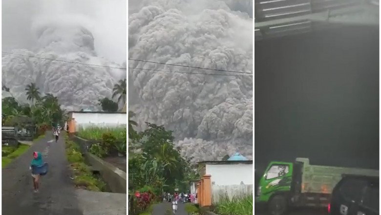  Erupţie uriaşă a vulcanului Semeru din Indonezia. Imagini cu oameni fugind de norul de cenuşă