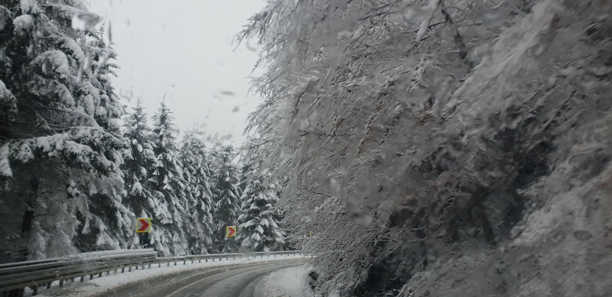  Circulație dificilă pe DN2, între Suceava și Botoșani, din cauza ninsorii. Lista drumurilor naționale pe care se circulă în condiții de iarnă