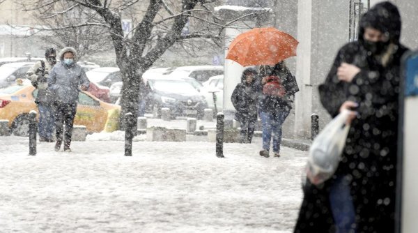  Meteorologii anunţă ninsori în cea mai mare parte a ţării