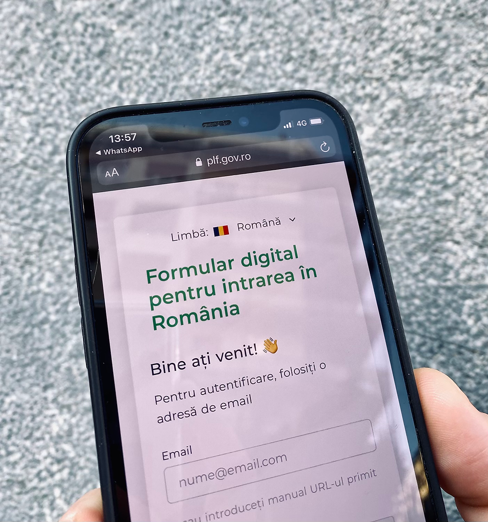  Formularul digital de intrare în România – obligatoriu de luni