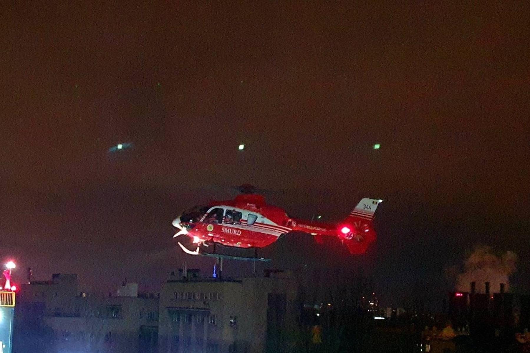  Fată de 13 ani lovită de o locomotivă, dusă cu elicopterul la Iași (UPDATE)