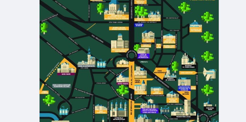  A fost lansată o noua hartă turistică a oraşului Iaşi