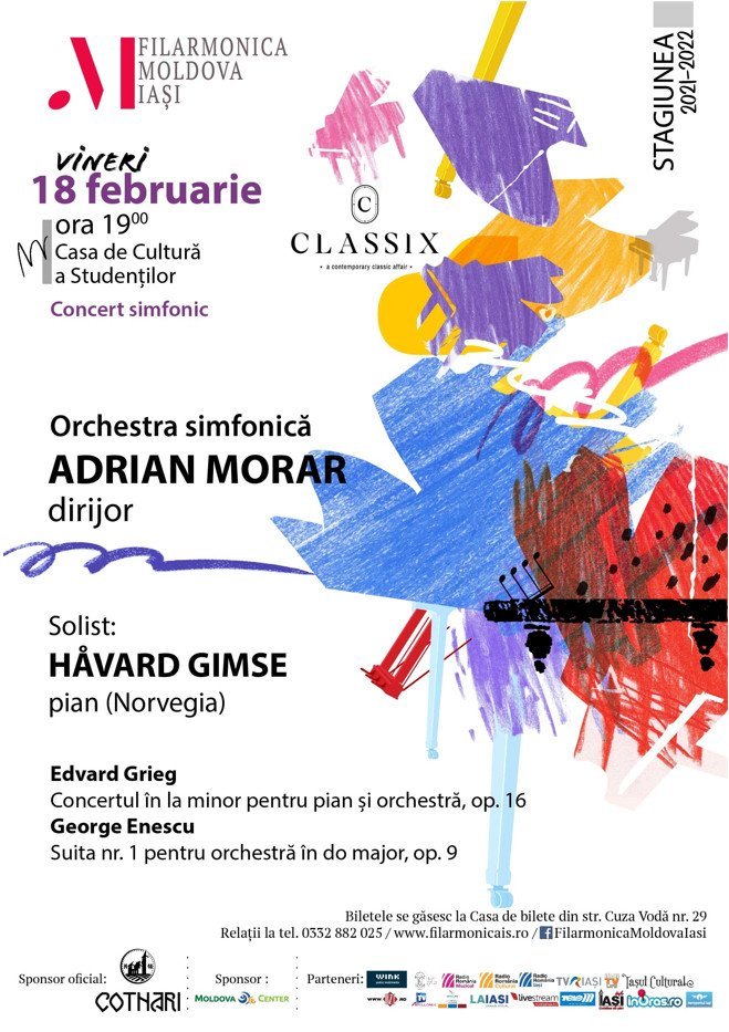  Concert simfonic sub bagheta dirijorului Adrian Morar la Filarmonica din Iași