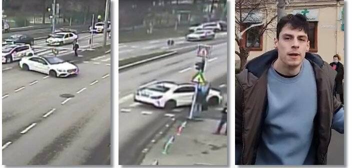 VIDEO: Pieton scuipat și înjurat de un șmecher care și-a parcat Mercedes-ul pe trotuar