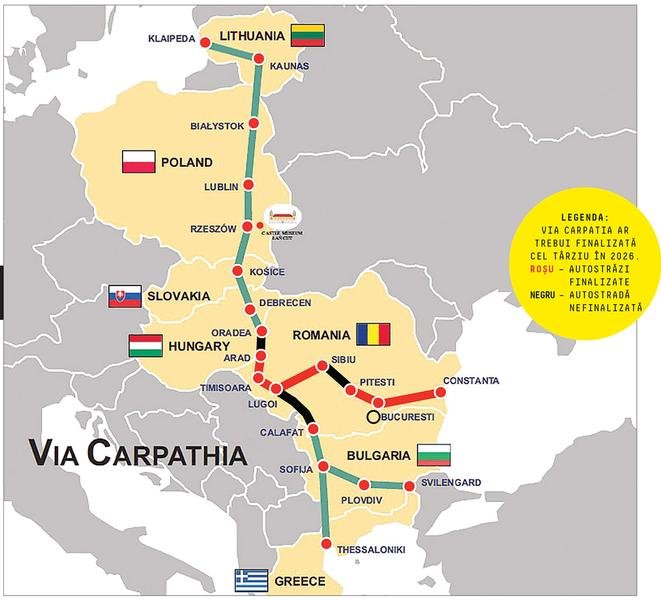  România, veriga lipsă din autostrada Via Carpatia din flancul estic al NATO