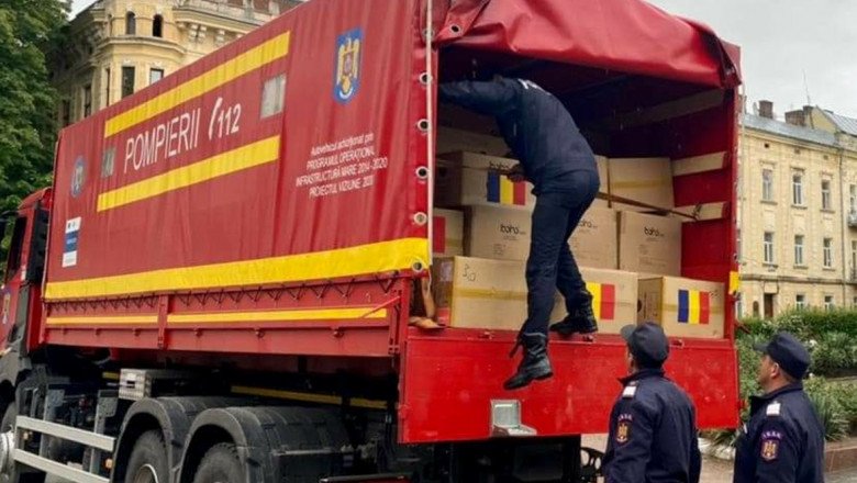  România trimite în Ucraina medicamente și dezinfectanți. Produsele, transportate cu vehicule ale IGSU